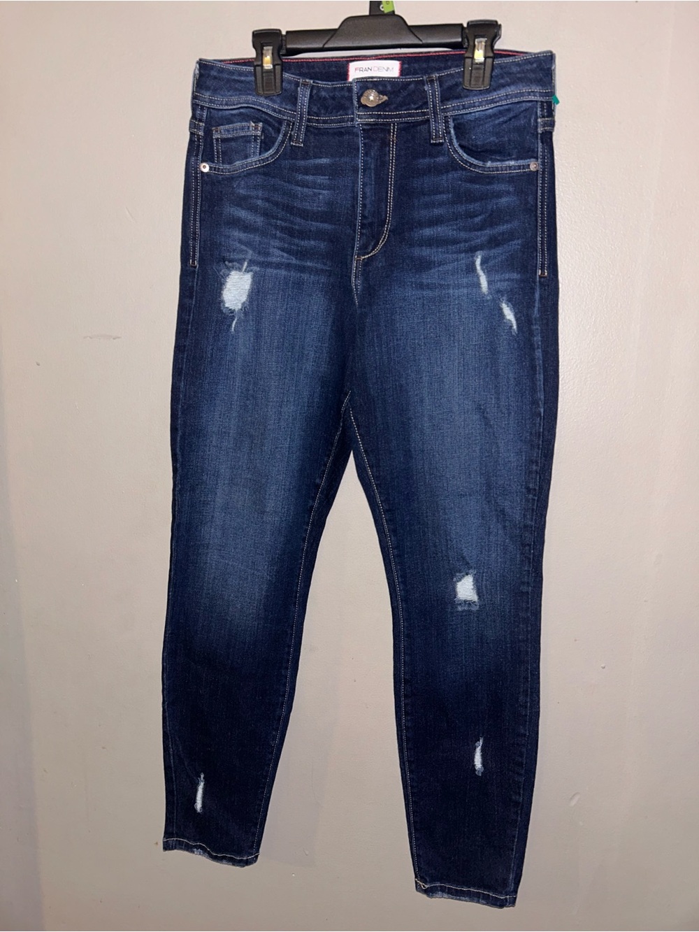 Fran Denim Jeans - dark blue distressed skinny